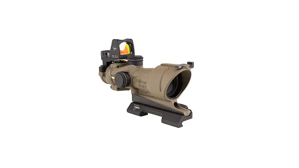 Trijicon 4x32 ACOG ECOS Rifle Scope w/ Backup Iron Sights and Red Dot RMR