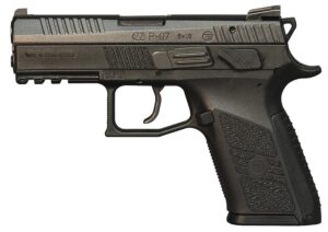 CZ 75 P-07 Semi-Auto Pistol 01086, 9mm, 3.8", Black Stippled Grips, Black Finish, 10 Rds, Fixed Sights