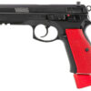 CZ 75 SP-01 Competition Semi-Auto Pistol 91206, 9mm, 4.6", Red Metal Grip, Black Finish, 21 Rd