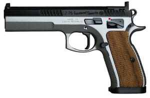 CZ 75 Tactical Sport TS Pistol 91171, 40 S&W, 5.4", Wood Grip, Dual-Tone Finish, 12 Rd
