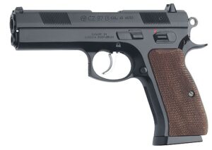 CZ 97B Semi-Auto Pistol 01401, 45 ACP, 4.8", Wood Grip, Black Finish, 10 Rd