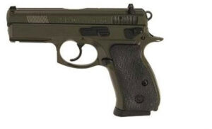 CZ P01 Semi-Auto Pistol 91198, 9mm, 3.8", Black Rubber Grip, OD Green Finish, 15 Rd