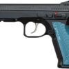 CZ Shadow 2 Pistol 91257, 9mm, 4.9", Thin Blue Aluminum Grips, Black Finish, 17 Rds