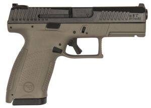 CZ-USA P-10 C Pistol 89532, 9mm, 4", Flat Dark Earth Interchangeable Backstrap Grips, Flat Dark Earth Finish, 15 Rds