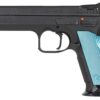CZ-USA Tactical Sports 2 Pistol 01220, 9mm Luger, 5.28", Blue Grips, Black Finish, 10rd
