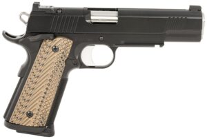 Dan Wesson 1911 Specialist Semi Auto Pistol 01799, 45 ACP, 5", OR, Black/Brown G10 Grips, Black Duty Finish, 8 Rds